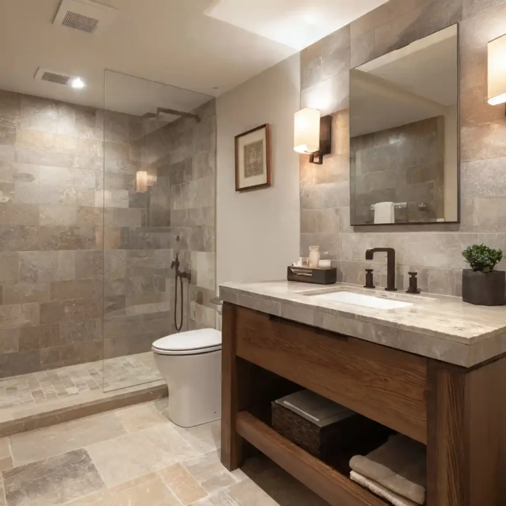 16-Basement Bathroom Idea