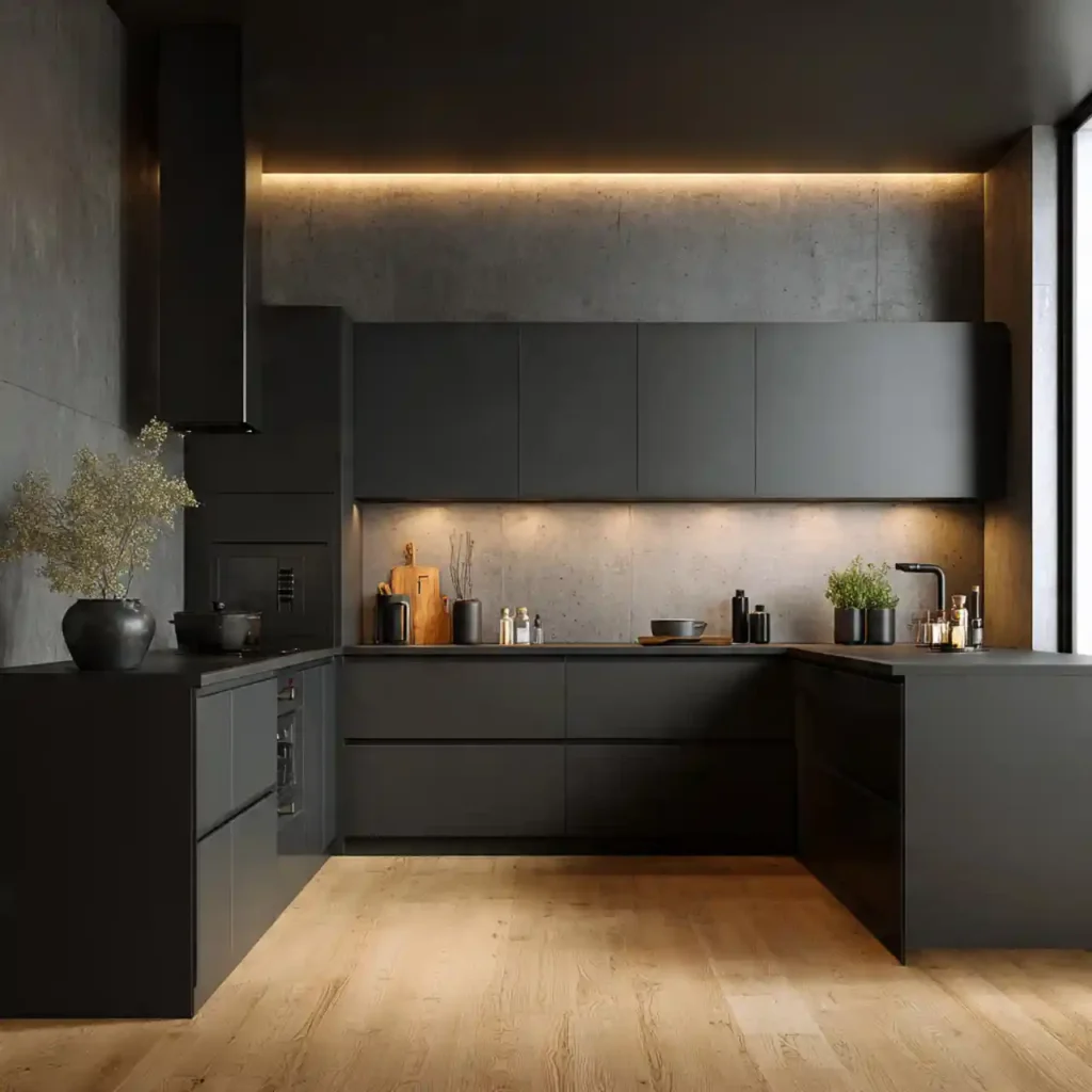 1-Black Kitchen Ideas