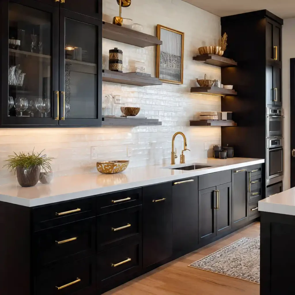 1-Black and White Kitchen Ideas