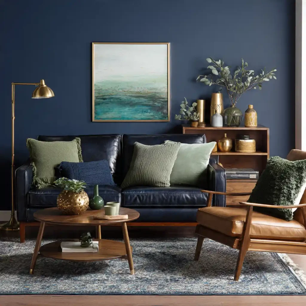 1-Blue and Green Living Room Ideas