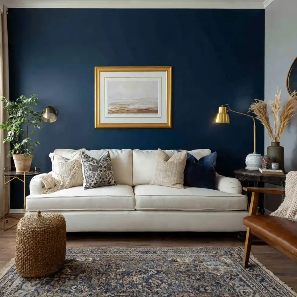 1-living room accent wall ideas