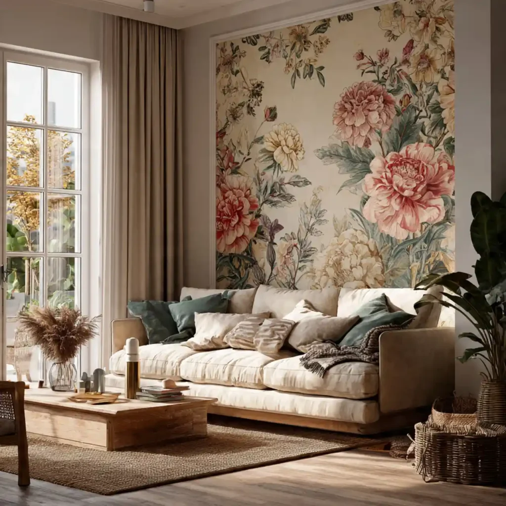 10-living room accent wall idea