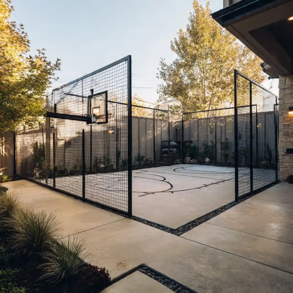 11-Backyard Basketball Court Idea