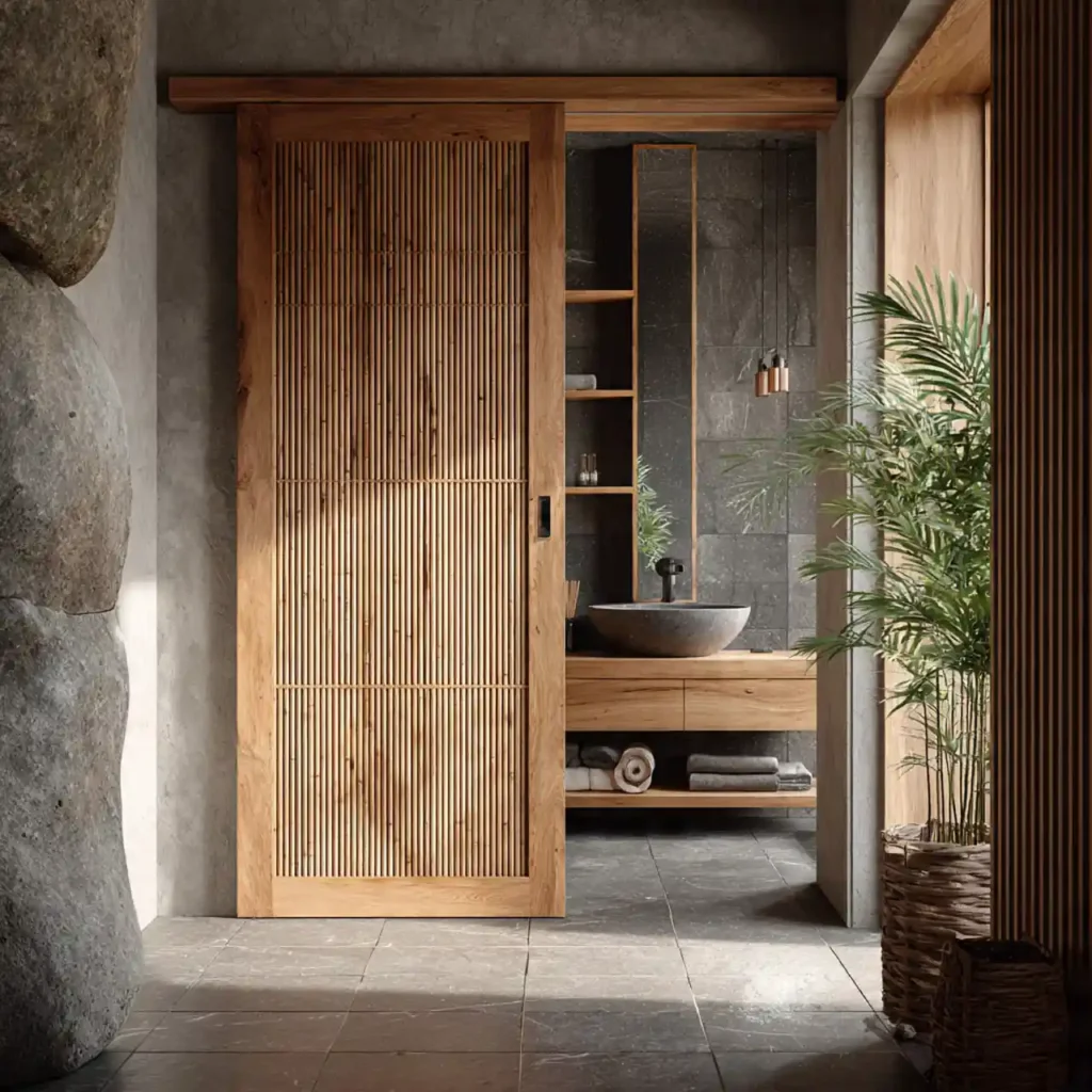 11-Bathroom Door Idea