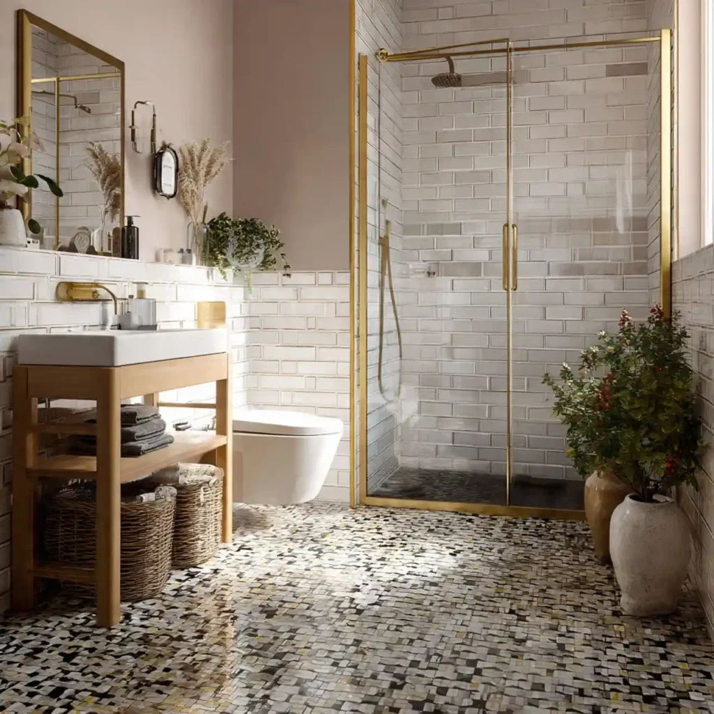 11-Bathroom Floor Tile Idea