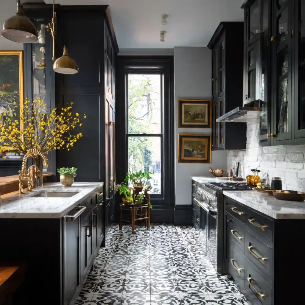 11-Black Kitchen Cabinets