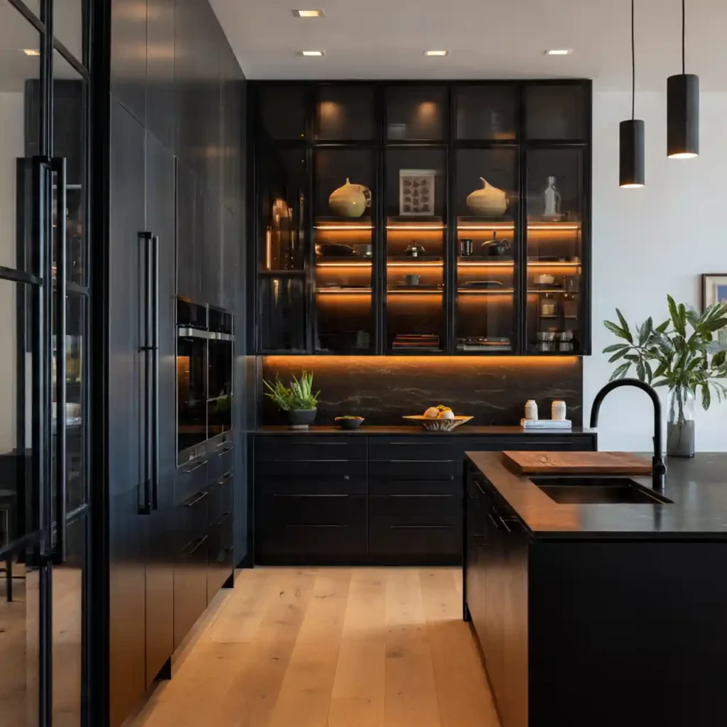 11-Black Kitchen Idea