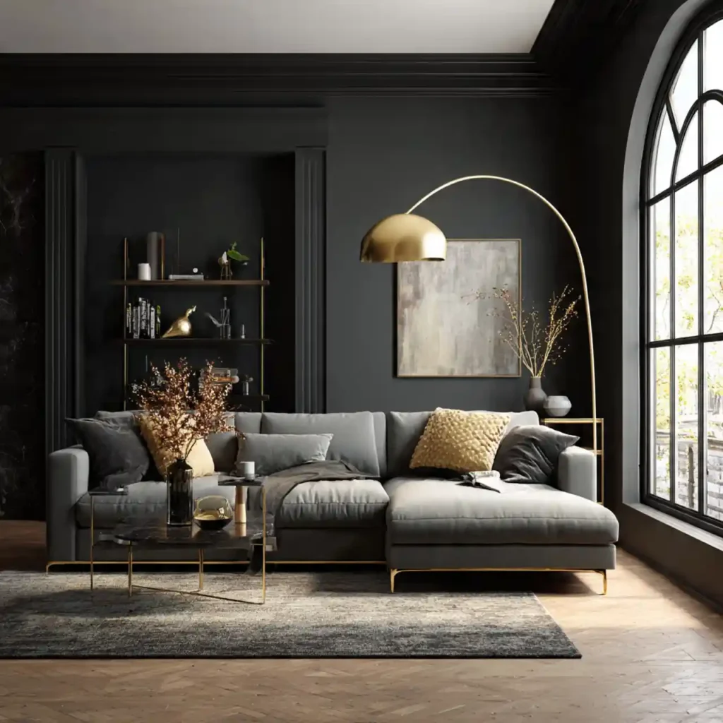 11-living room accent wall idea