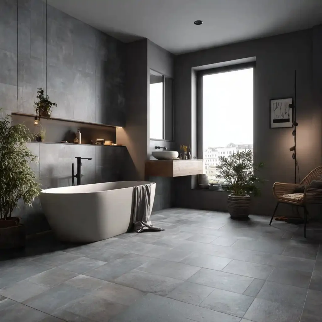 12-Bathroom Floor Tile Idea