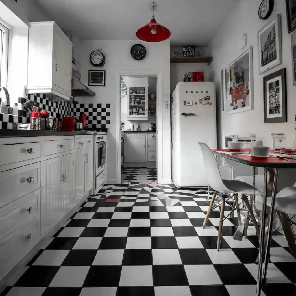 12-Black and White Kitchen Idea