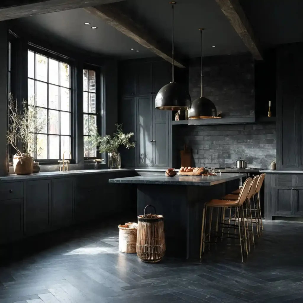 13-Black Kitchen Idea