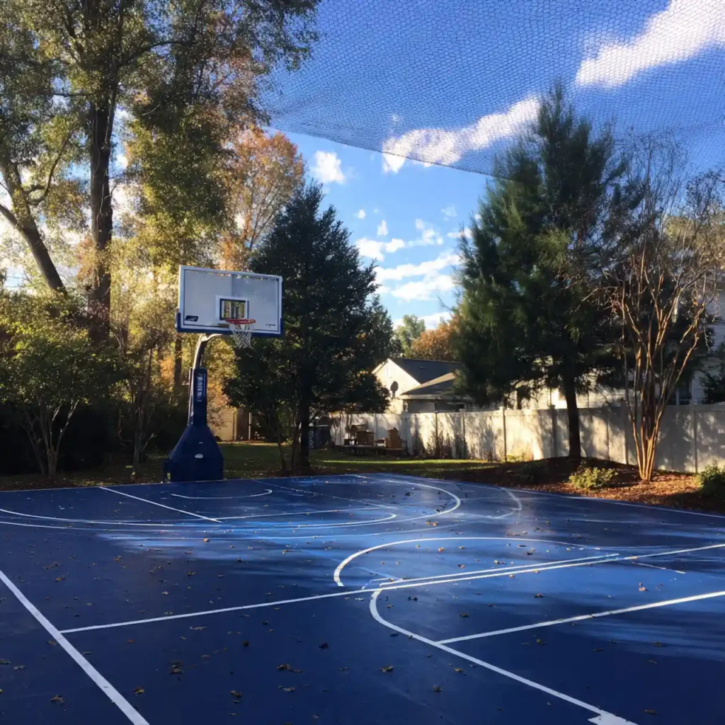 14-Backyard Basketball Court Idea