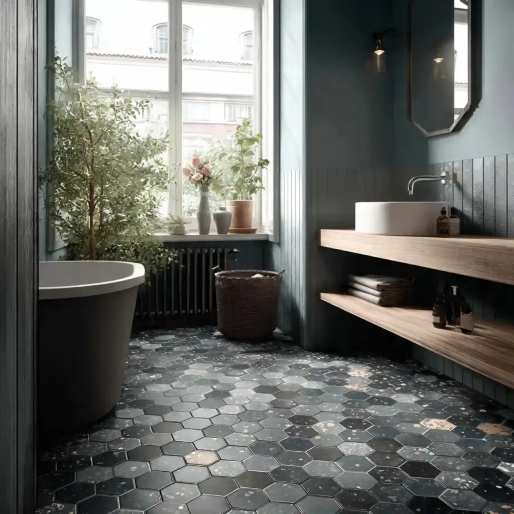 14-Bathroom Floor Tile Idea