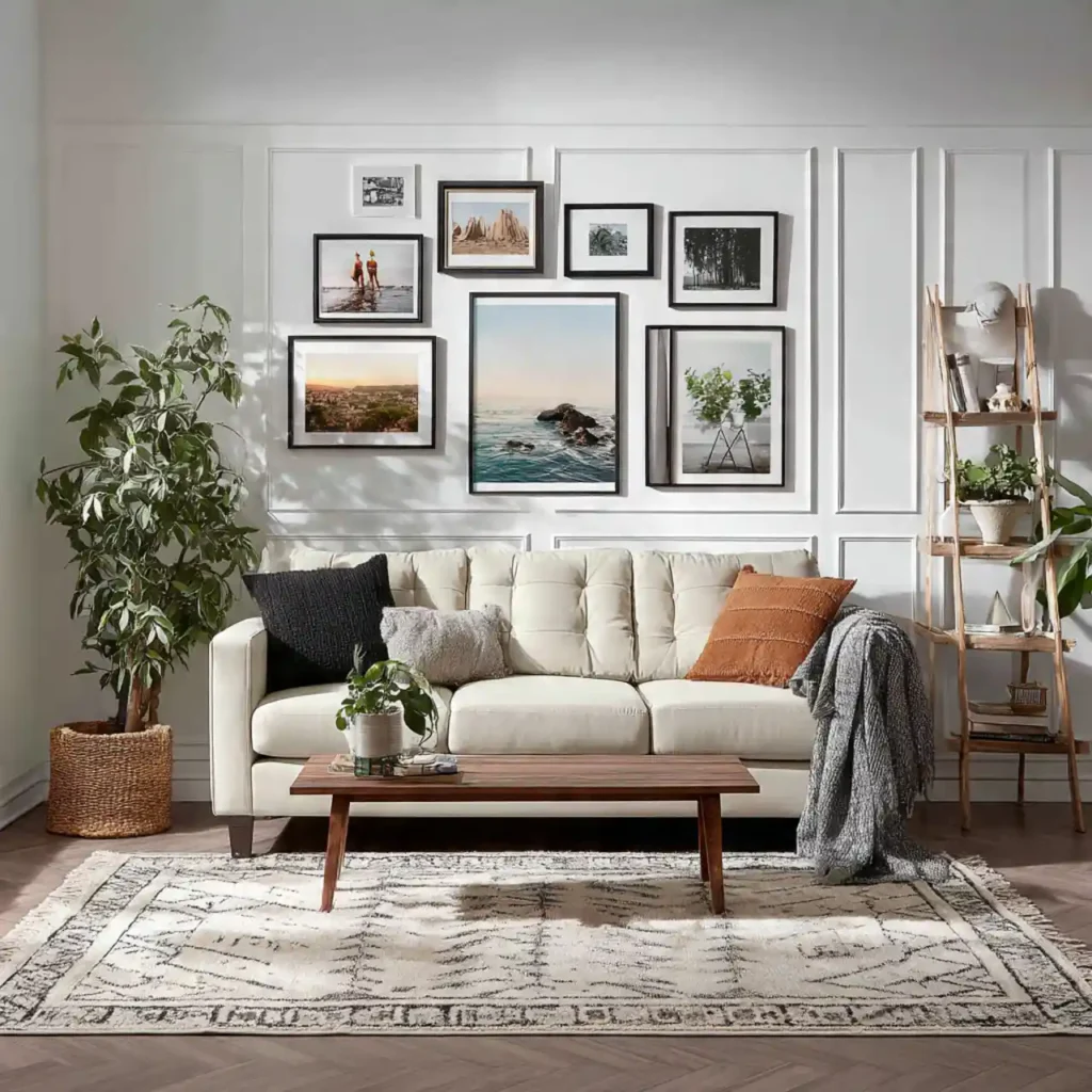 14-living room accent wall idea