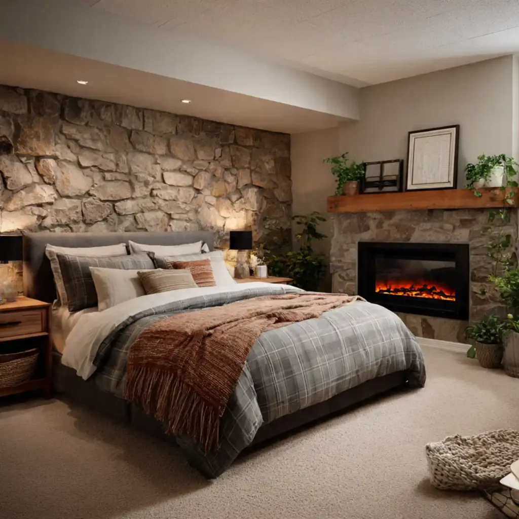 15-Basement Bedroom Idea