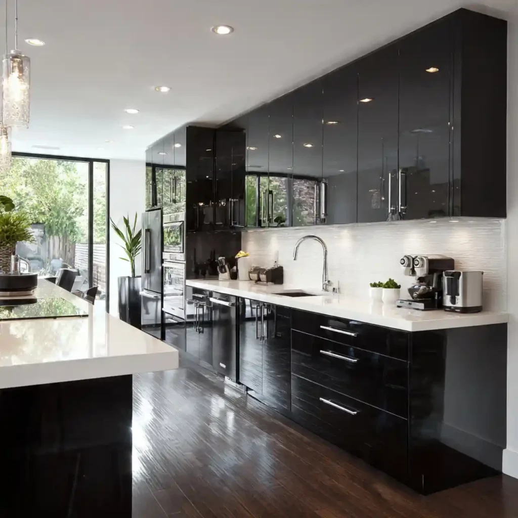 15-Black and White Kitchen Idea