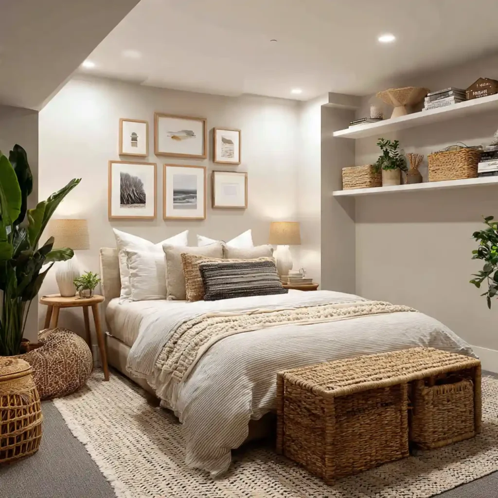16-Basement Bedroom Idea