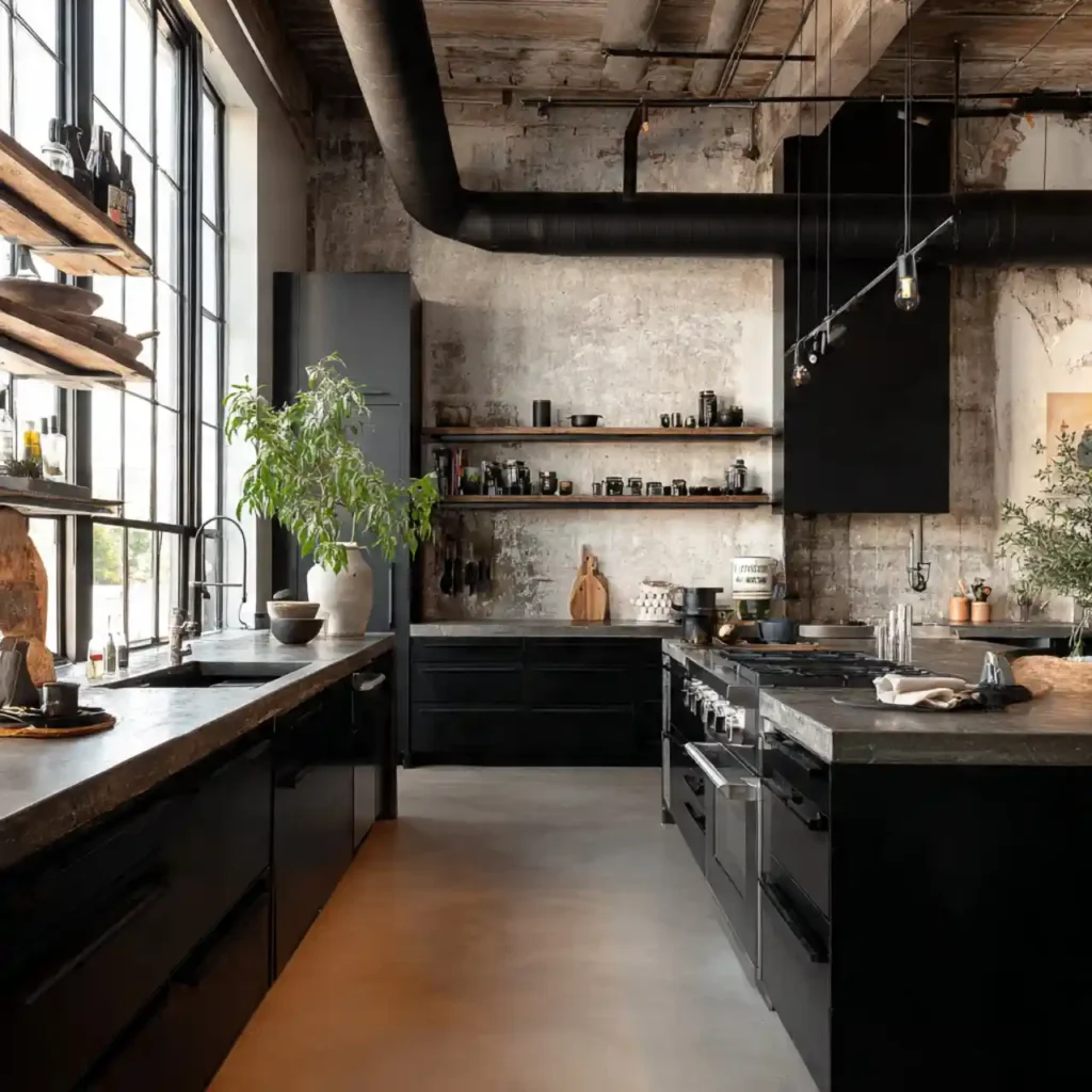 16-Black Kitchen Cabinets
