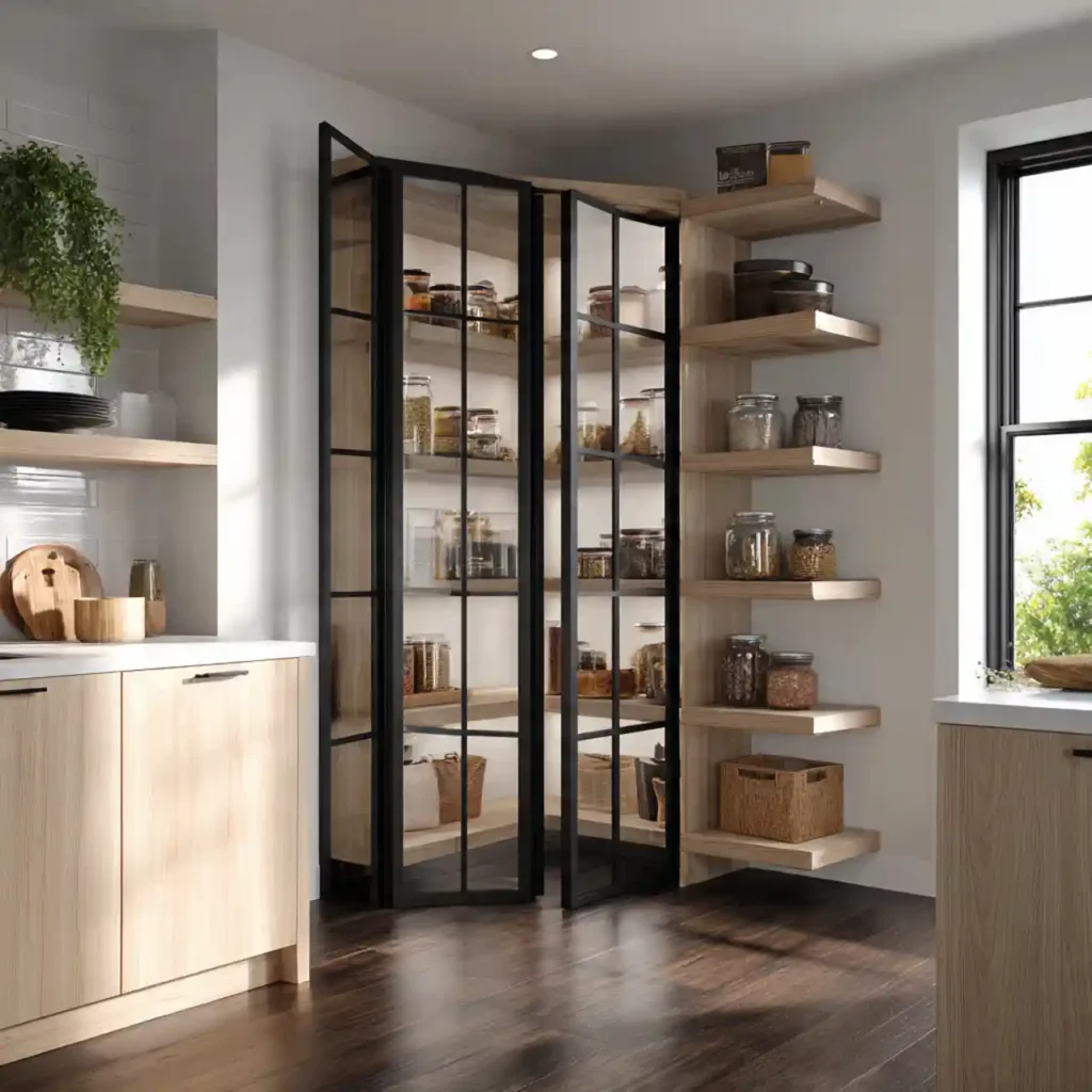 16-Corner Kitchen Pantry Idea