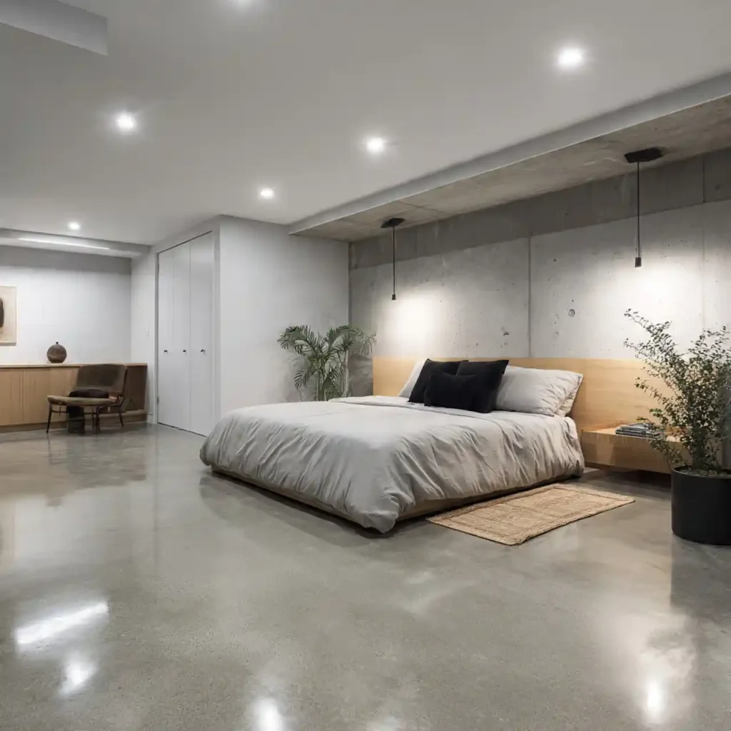 17-Basement Bedroom Idea