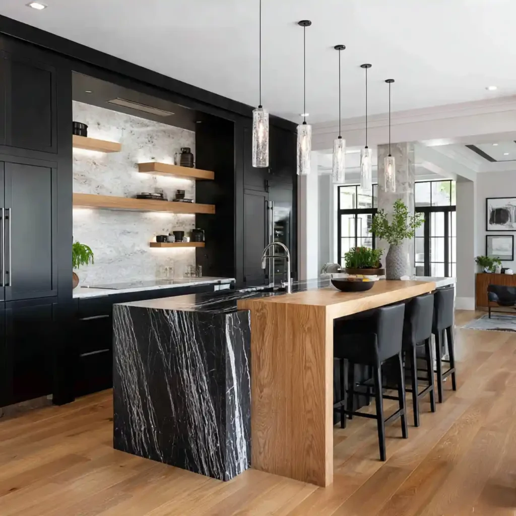 17-Black Kitchen Cabinets