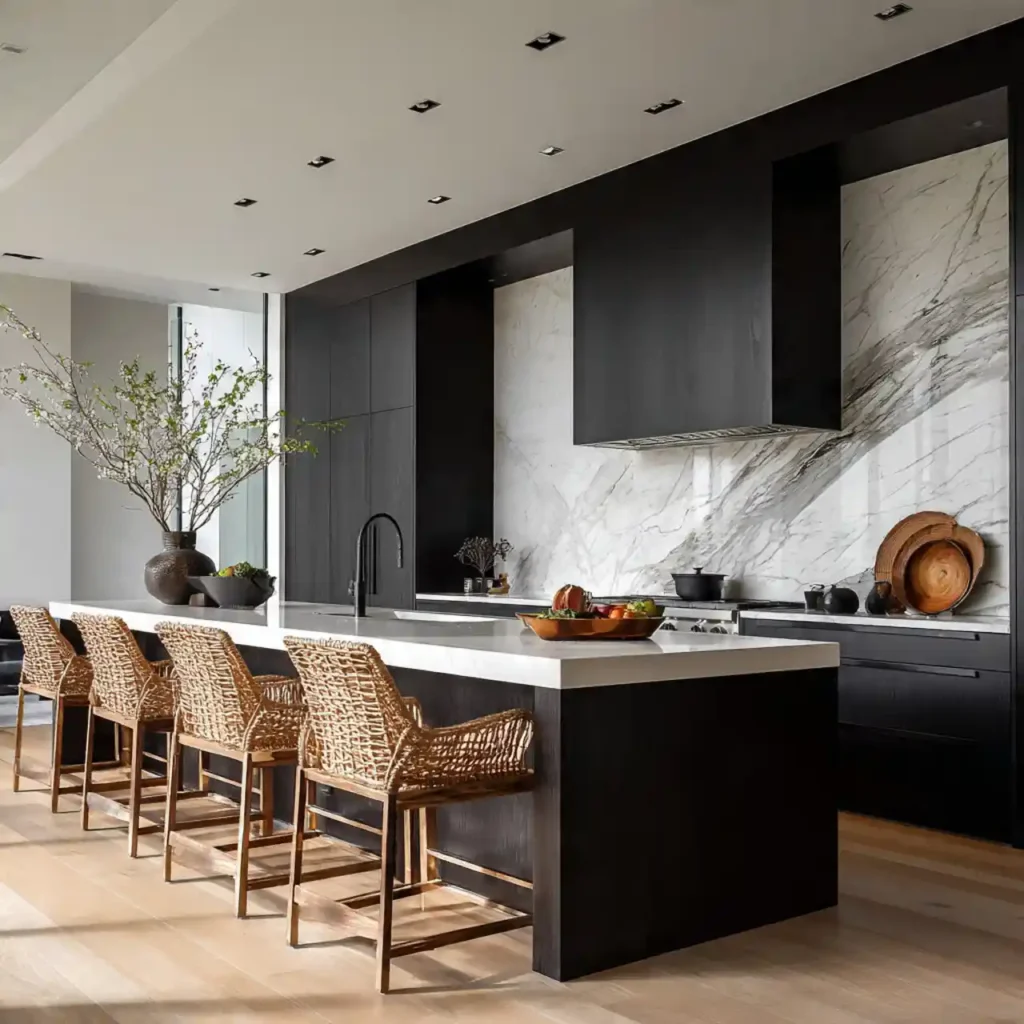 17-Black and White Kitchen Idea