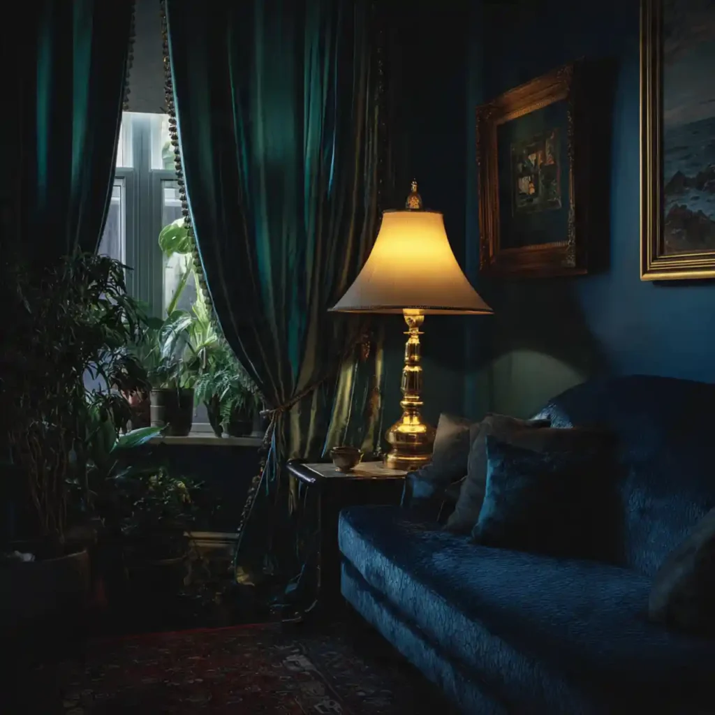 17-Blue and Green Living Room Idea