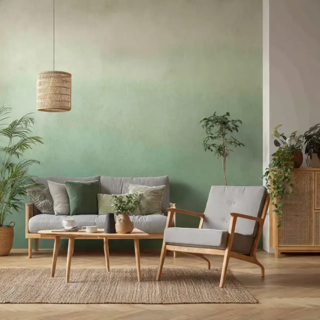 17-living room accent wall idea