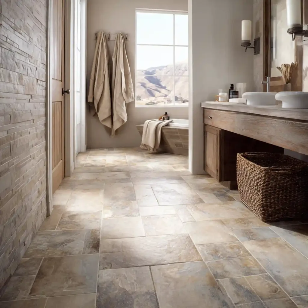 18-Bathroom Floor Tile Idea