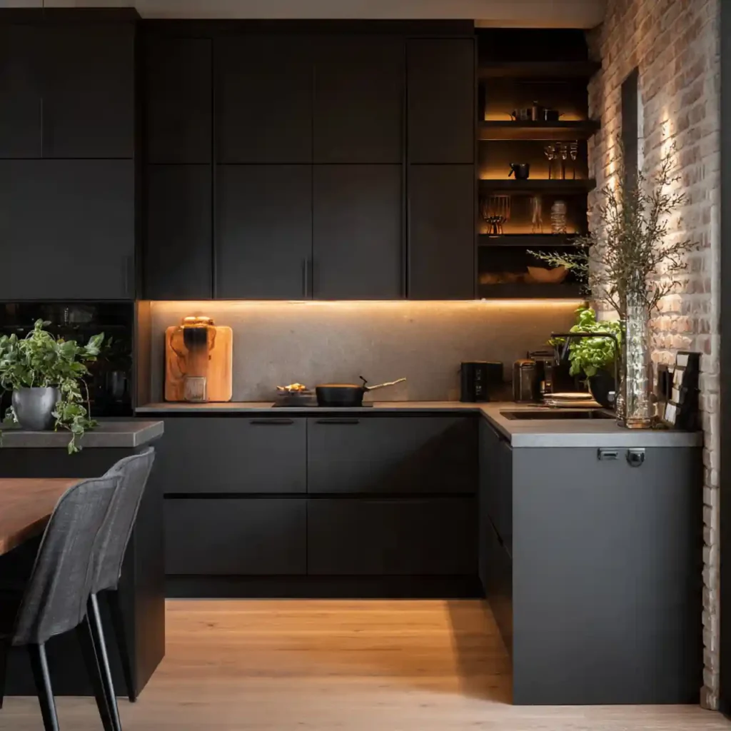 18-Black Kitchen Cabinets