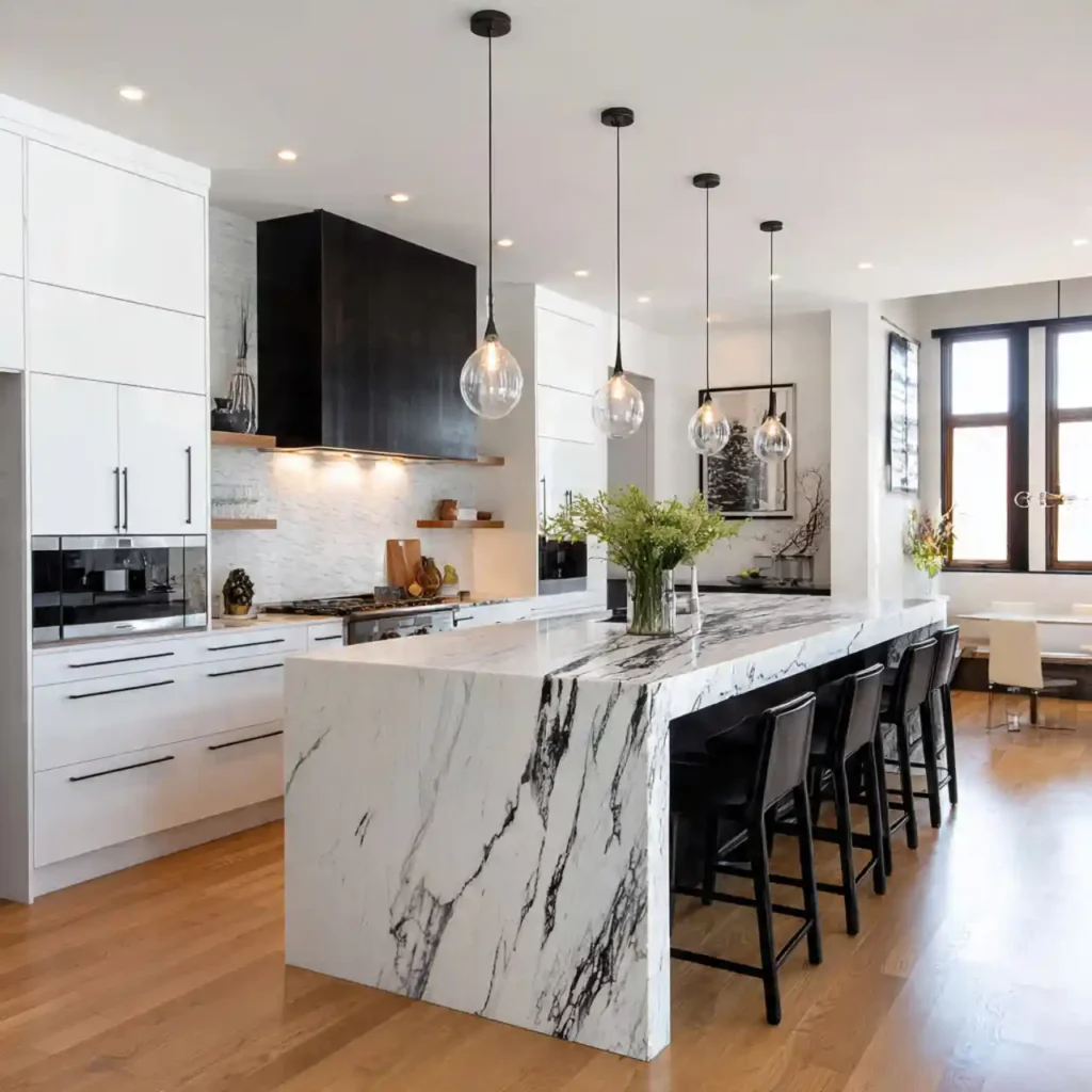 18-Black and White Kitchen Idea