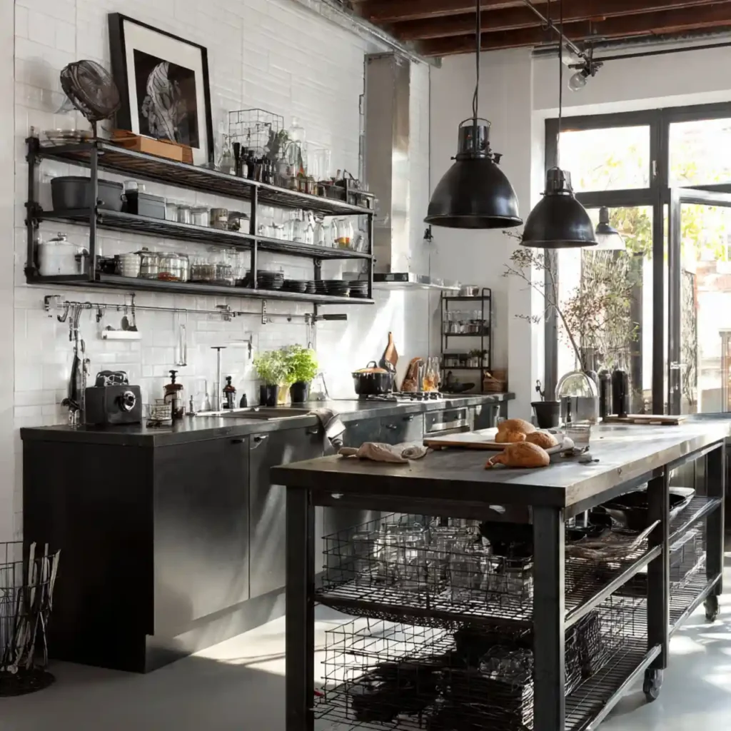 19-Black and White Kitchen Idea