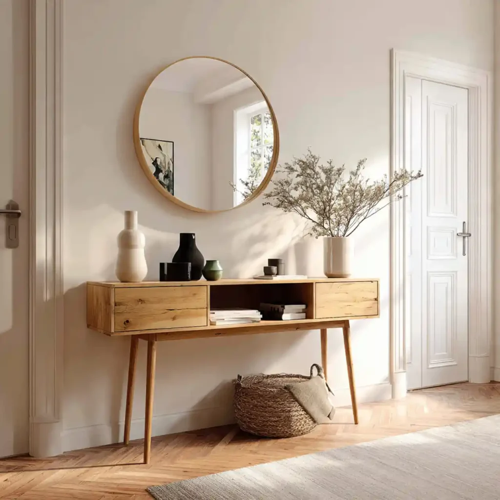 19-Console Table Hallway Idea