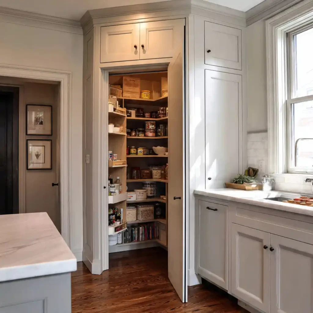 19-Corner Kitchen Pantry Idea