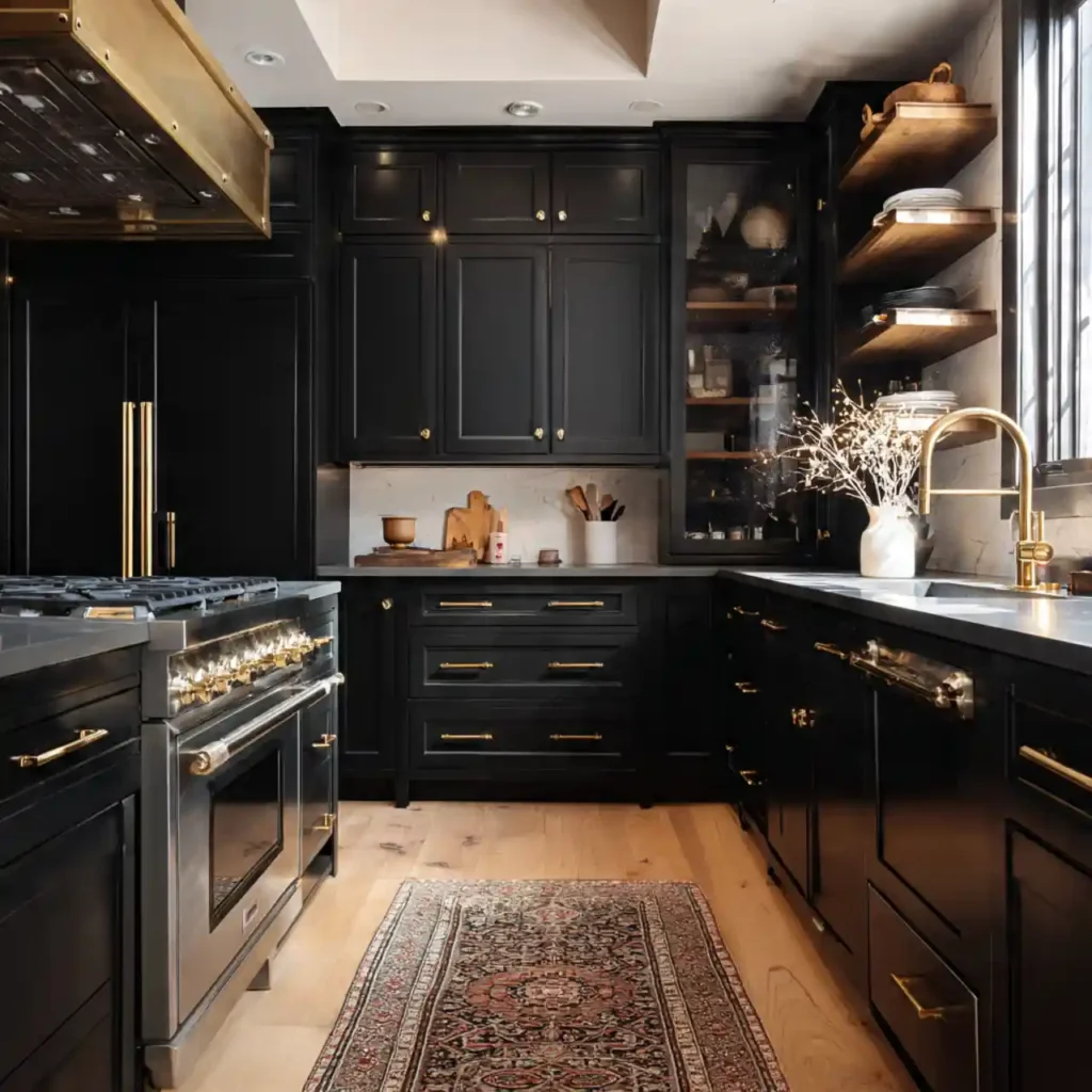 2-Black Kitchen Idea