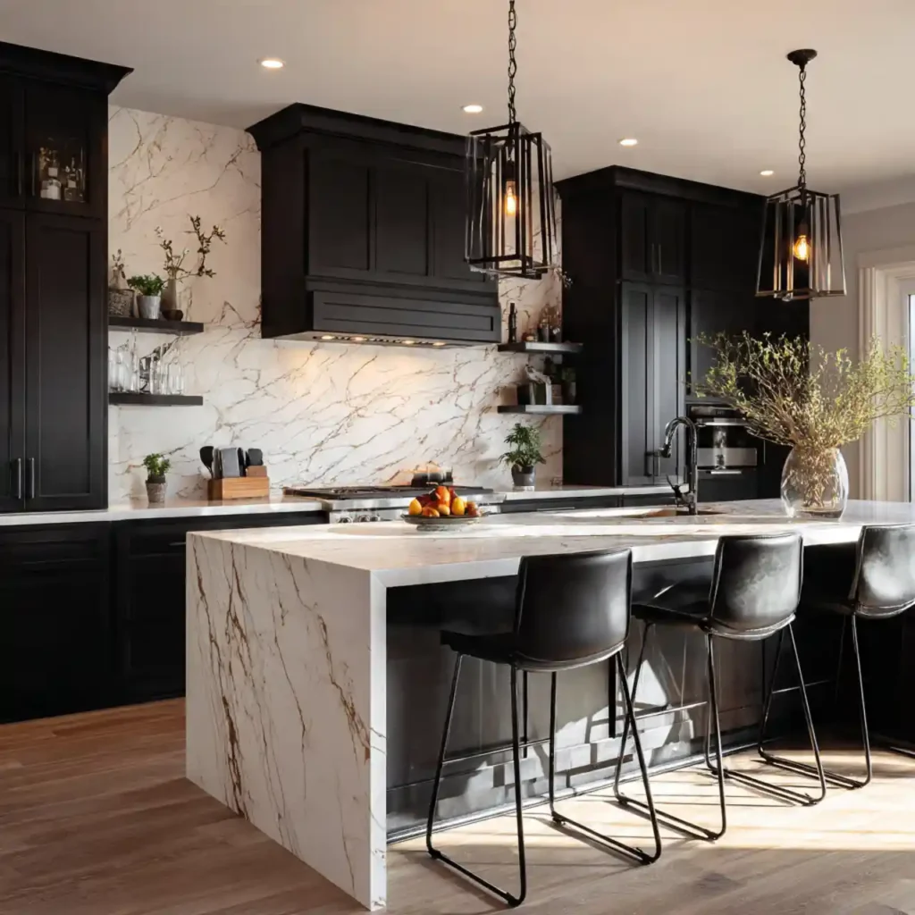 20-Black Kitchen Cabinets