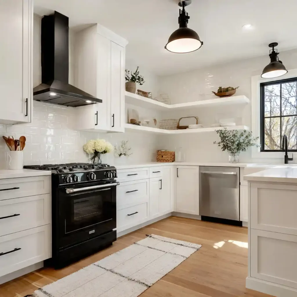 20-Black and White Kitchen Idea