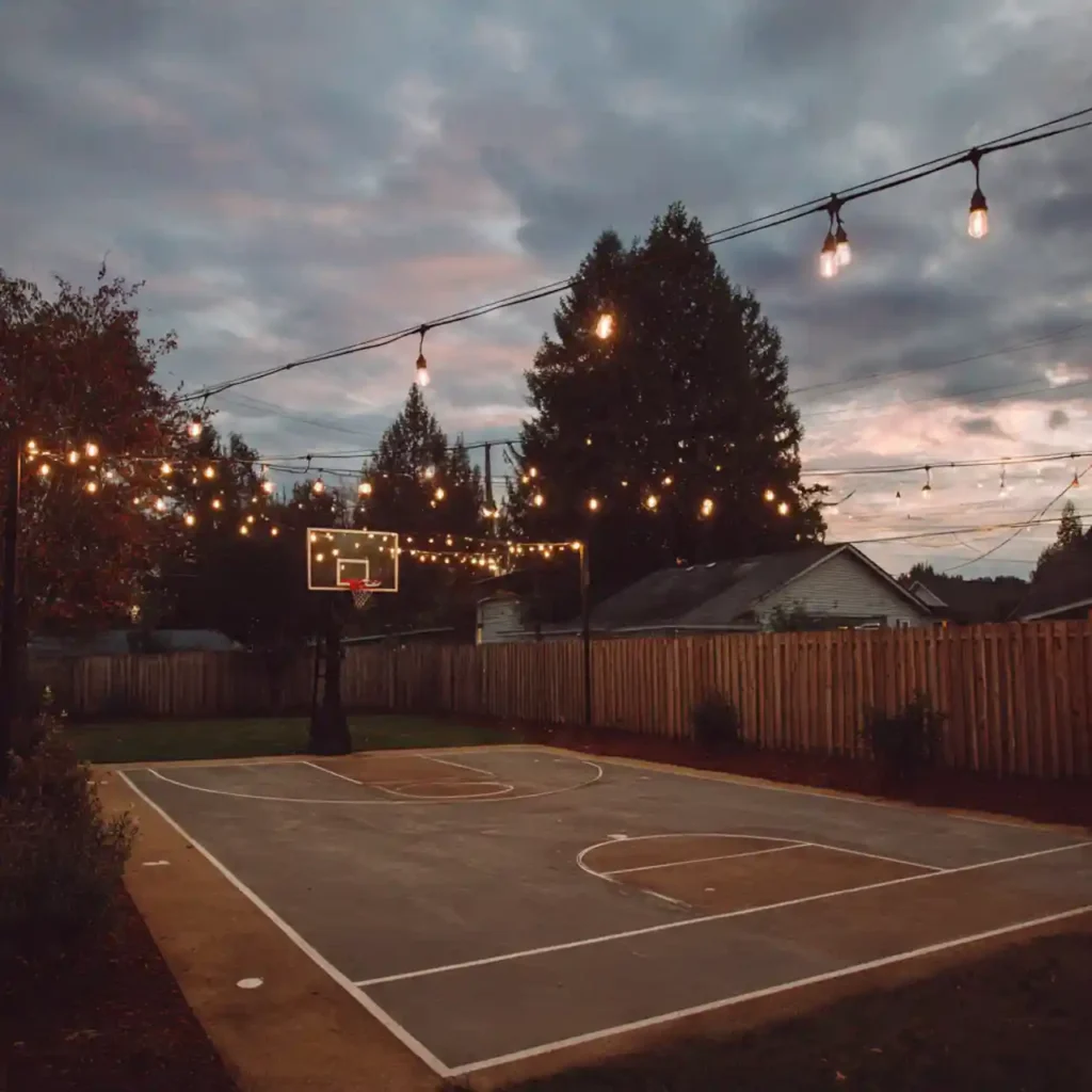 21-Backyard Basketball Court Idea