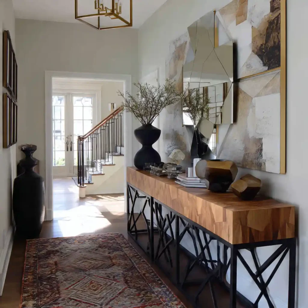 21-Console Table Hallway Idea