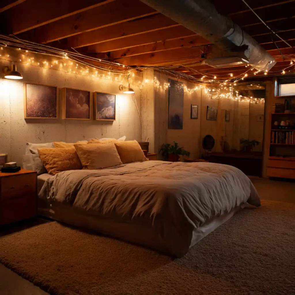 22-Basement Bedroom Idea