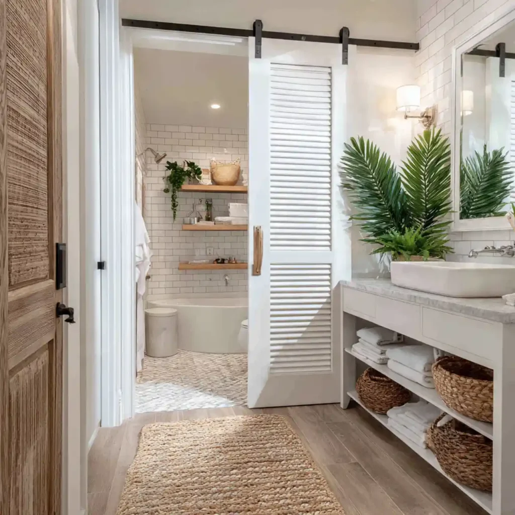 22-Bathroom Door Idea