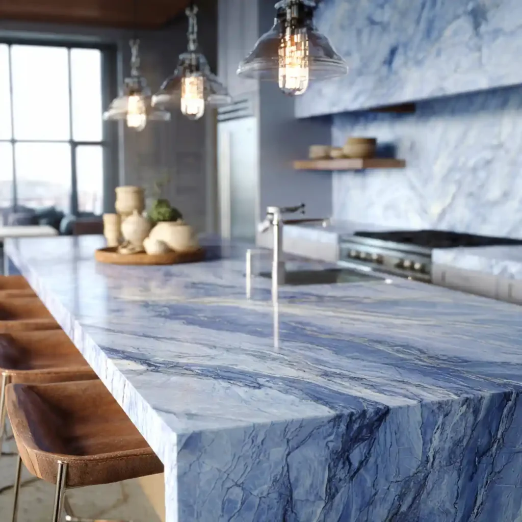 22-Blue Kitchen Idea