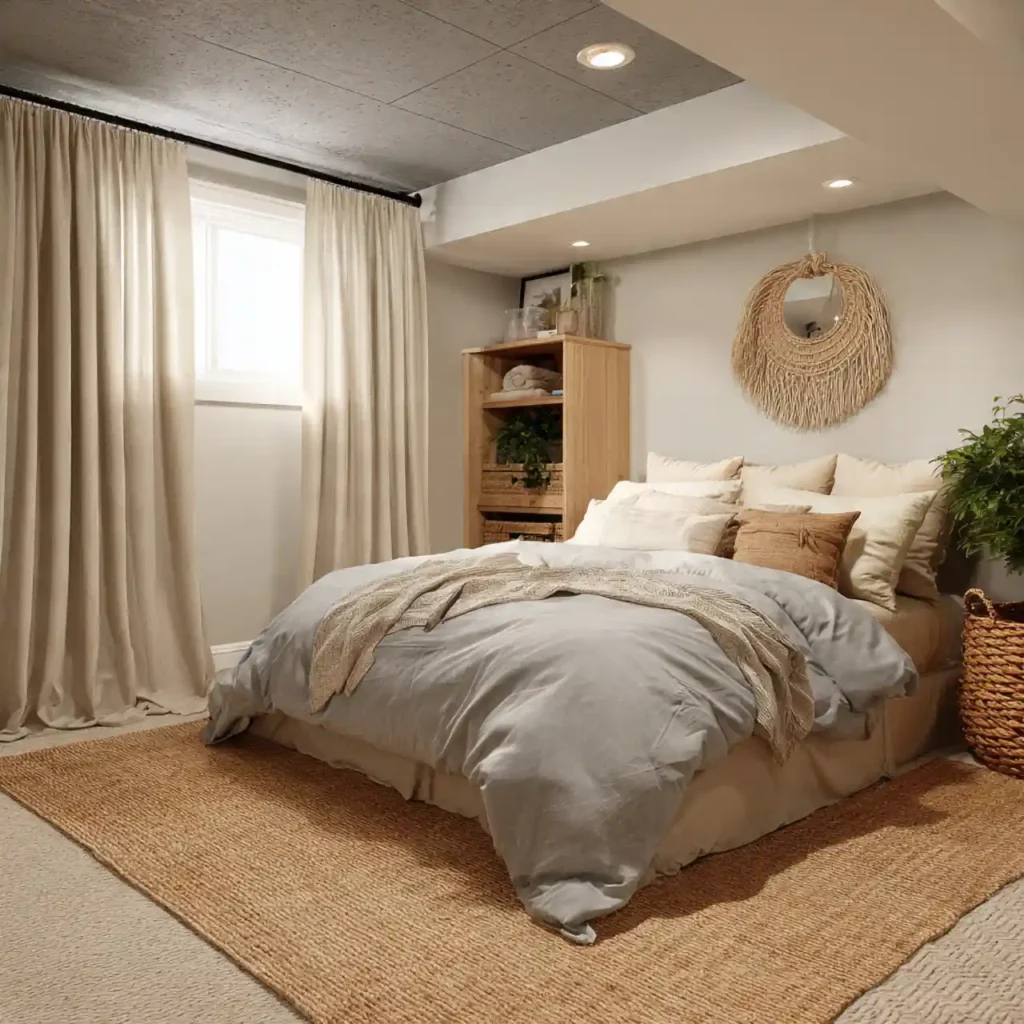 23-Basement Bedroom Idea