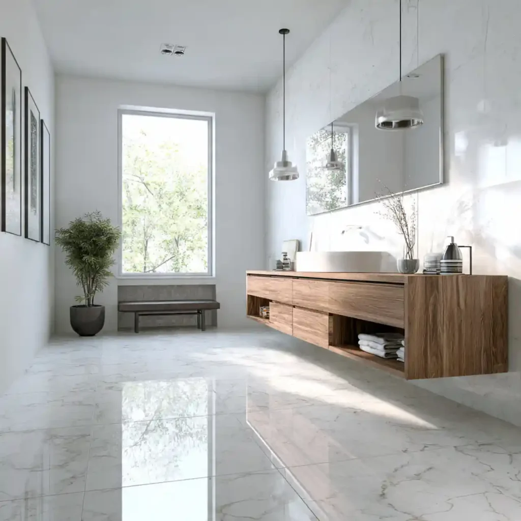 23-Bathroom Flooring Idea