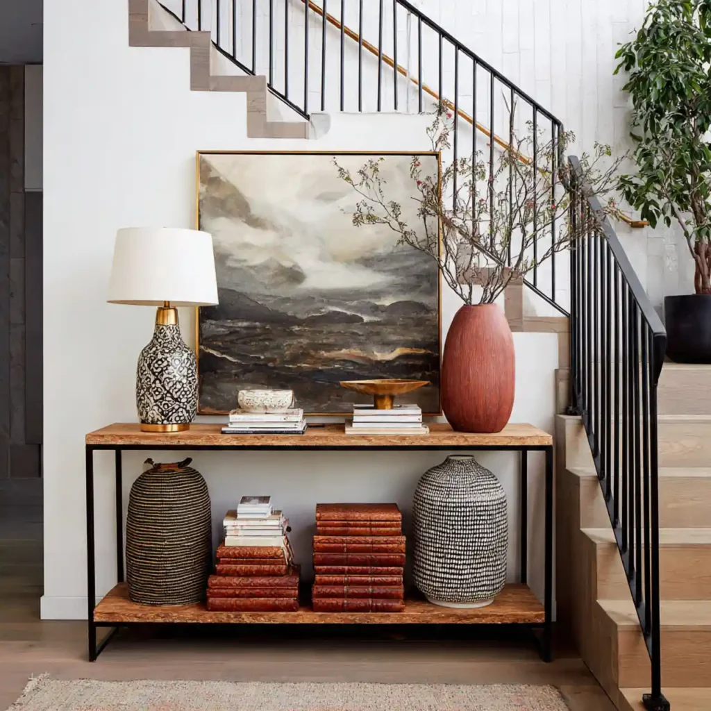 23-Console Table Hallway Idea
