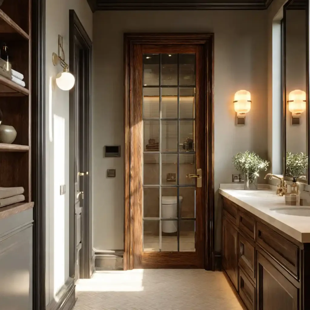 24-Bathroom Door Idea