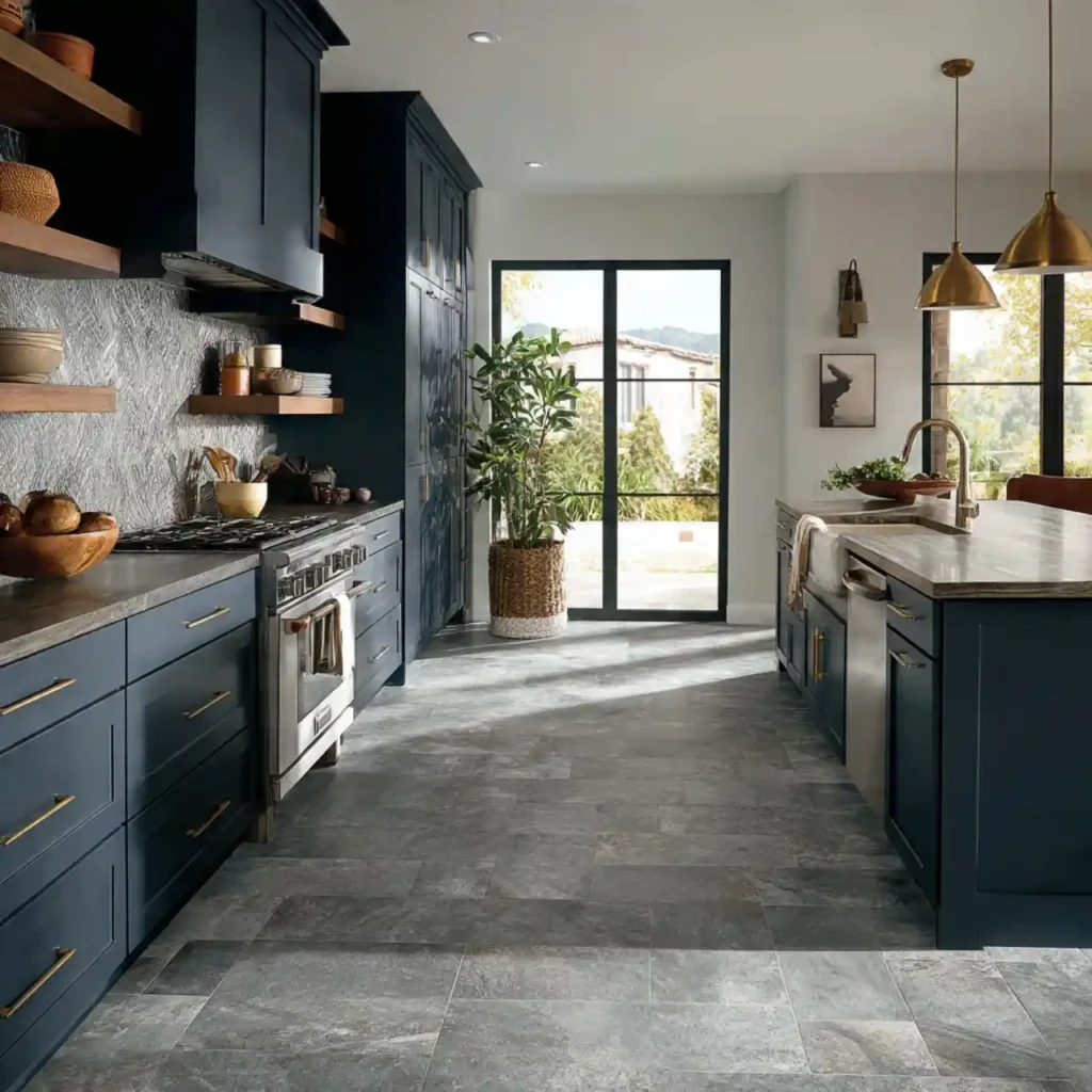 24-Blue Kitchen Idea