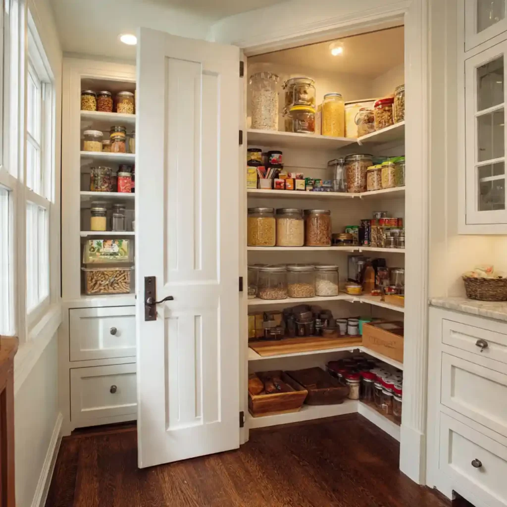 24-Corner Kitchen Pantry Idea