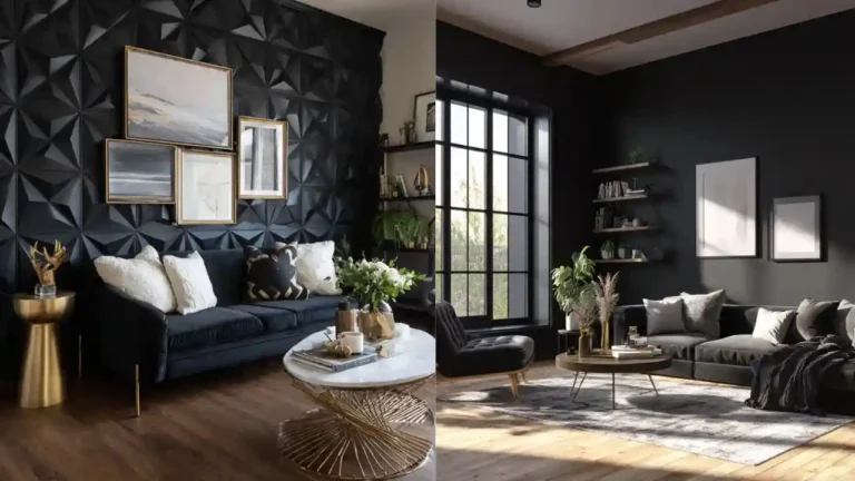 25 Black Accent Wall Living Room Ideas That Will Instantly Elevate Your Home’s Style