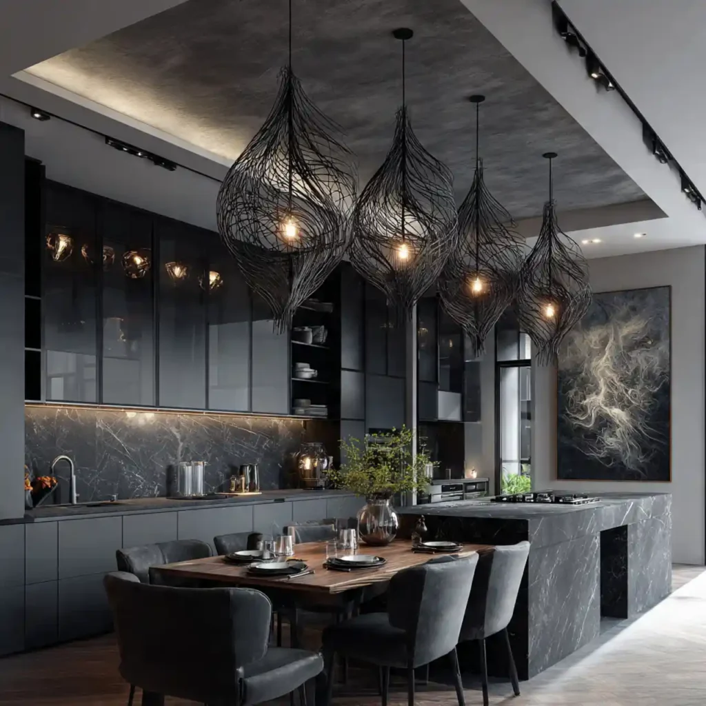 25-Black Kitchen Idea
